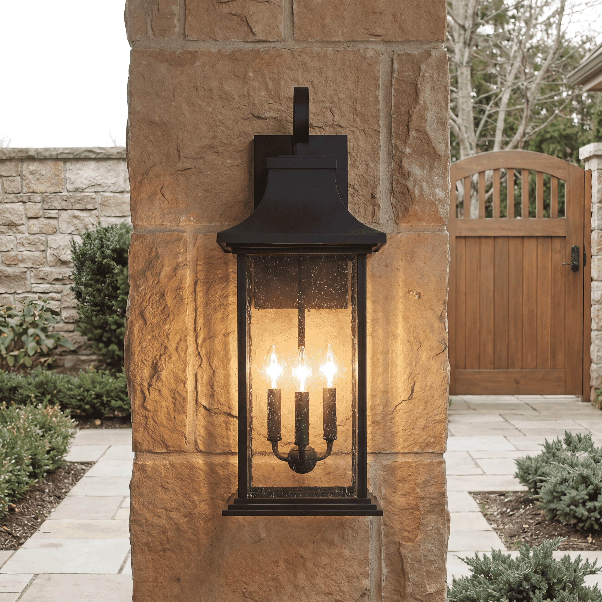Savoy House Hancock 3-Light Outdoor Wall Lantern In Matte Black - 5-452-BK