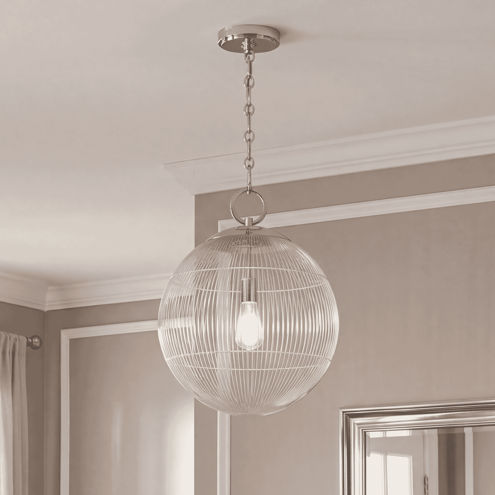 Savoy House 7-1840-1-11 Cabot 1 Light 16 inch Chrome Pendant Ceiling Light
