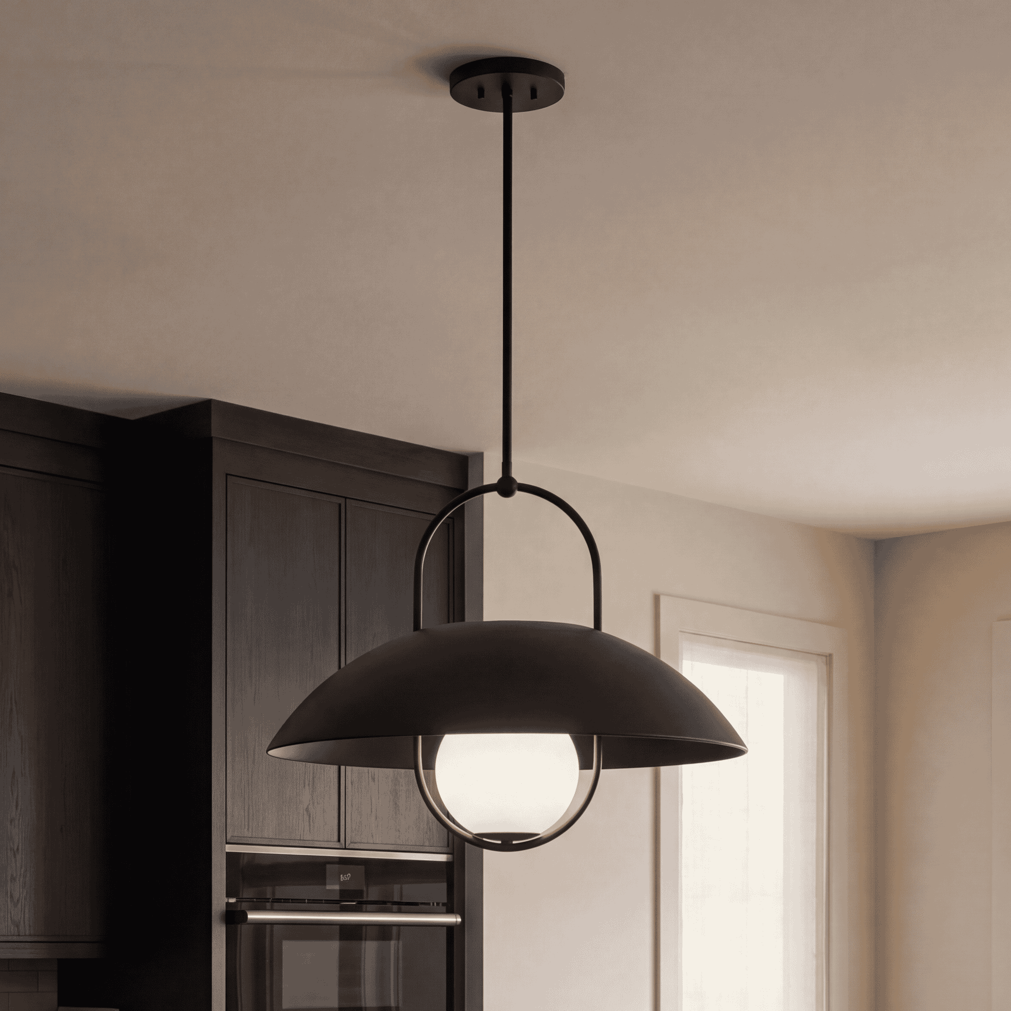 Savoy House 7-3070-1-89 Lehigh 1 Light 22 inch Matte Black Pendant Ceiling Light