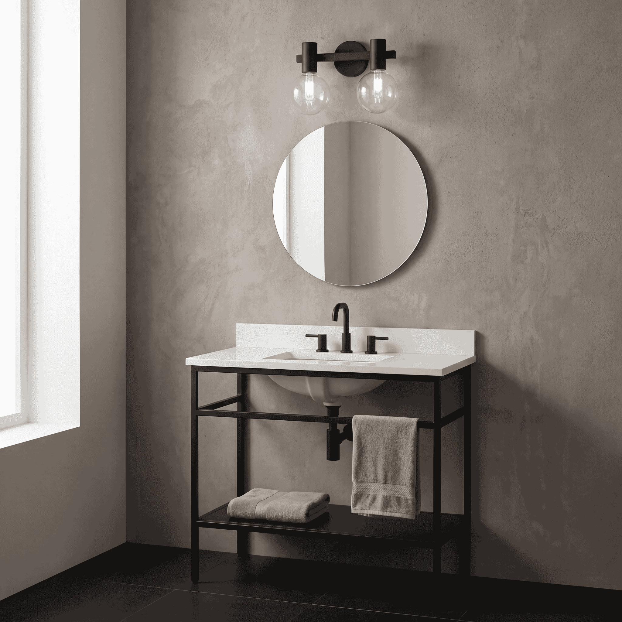 Savoy House 8-3076-2-BK Wright 2 Light 15.5 inch Black Bathroom Vanity Light Wall Light