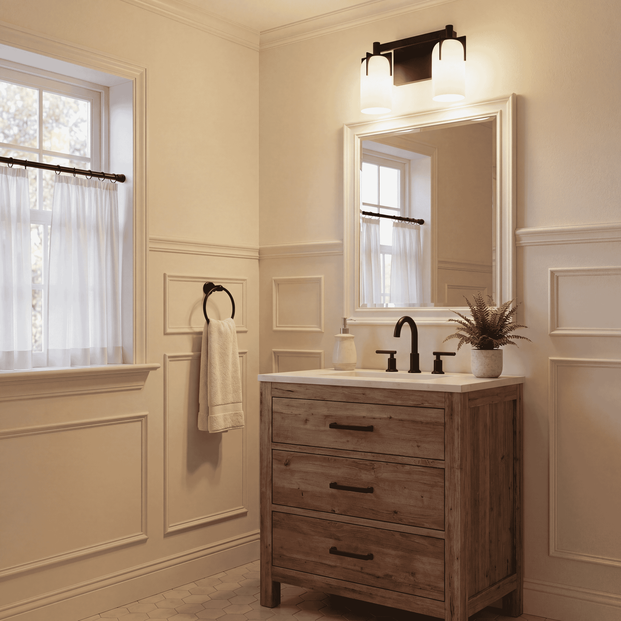 Savoy House 8-4128-2-BK Caldwell 2 Light 14.75 inch Black Bathroom Vanity Light Wall Light