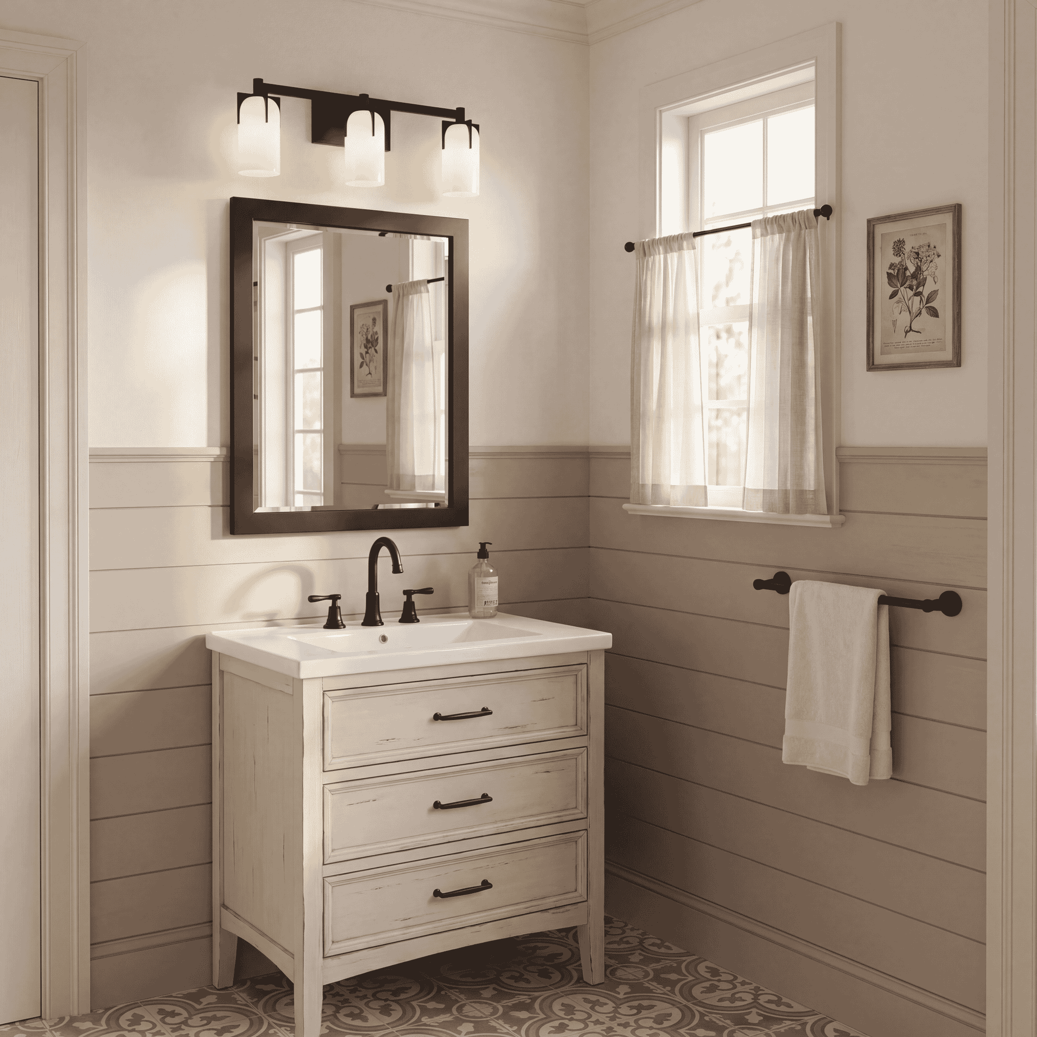 Savoy House 8-4128-3-BK Caldwell 3 Light 24 inch Black Bathroom Vanity Light Wall Light