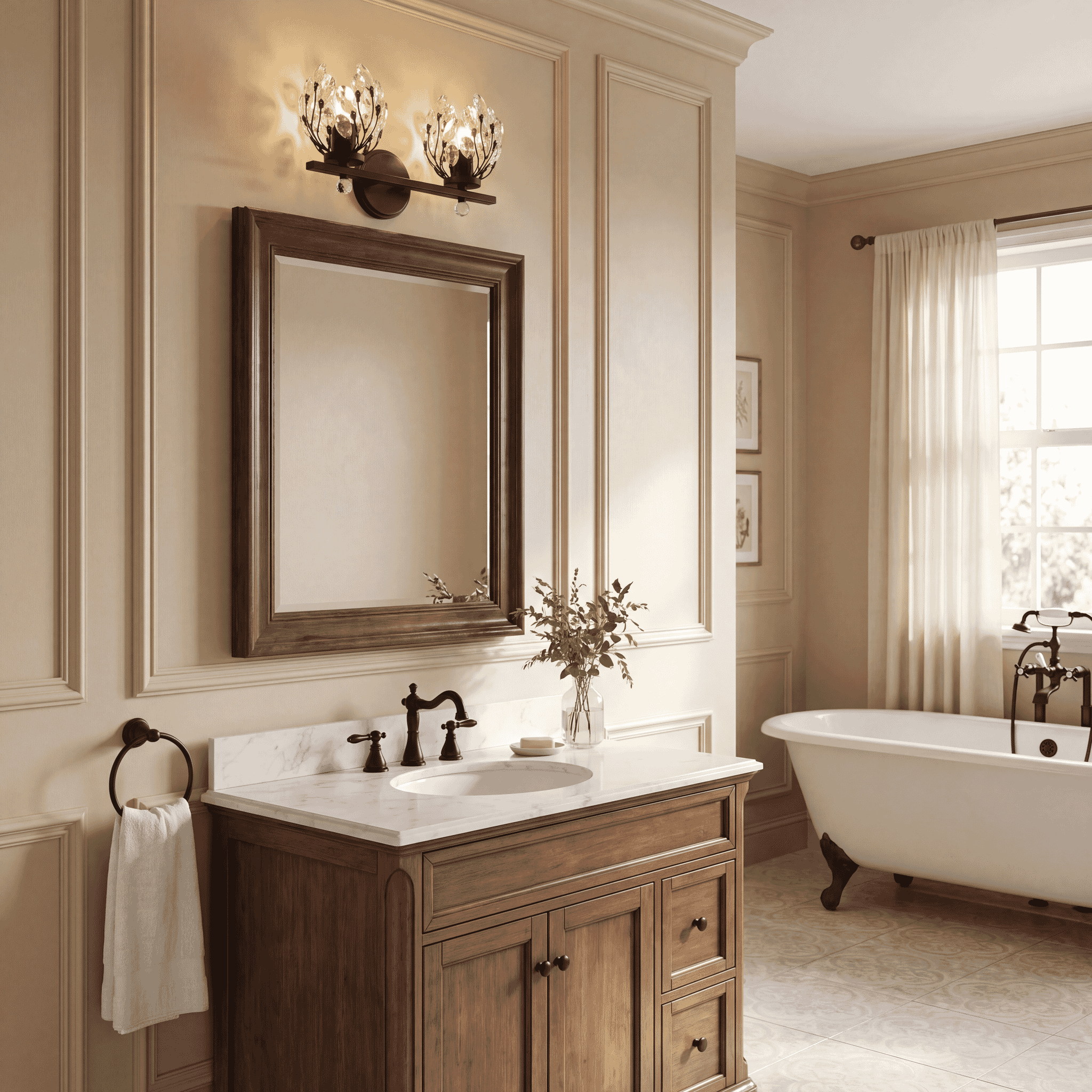 Savoy House 8-6601-2-BK Moreno 2 Light 15.5 inch Black Bathroom Vanity Light Wall Light