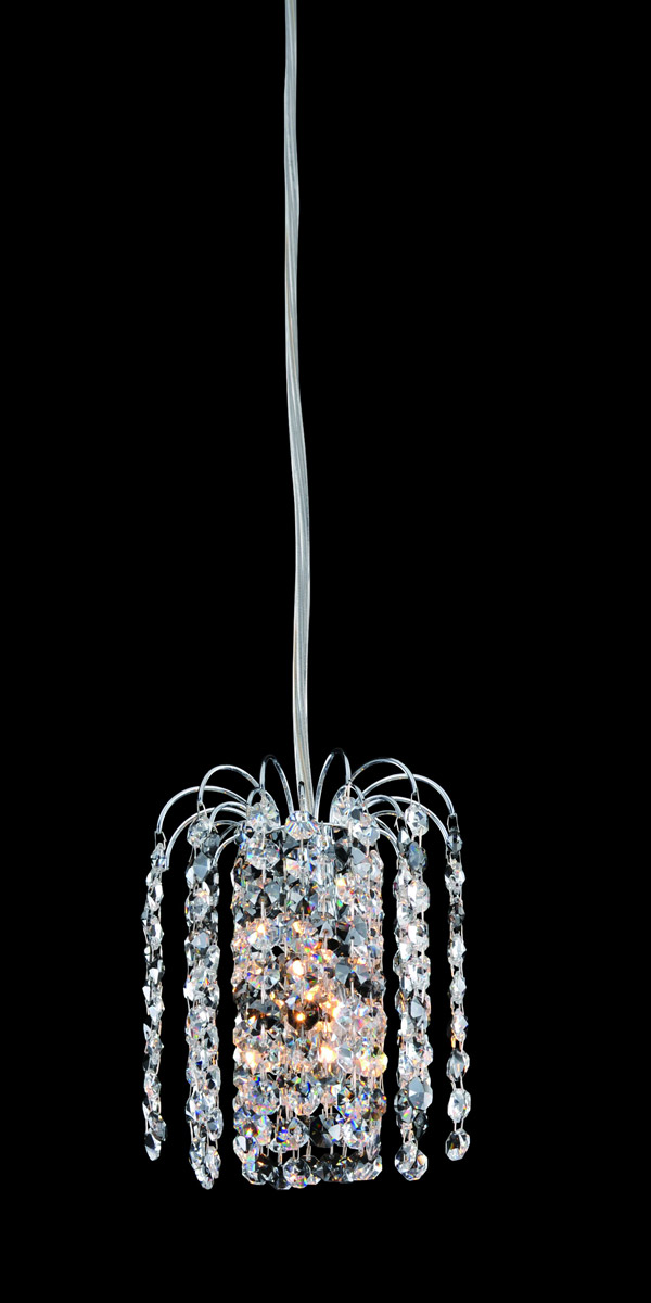11762-010-FR105 Milieu Cascade Mini Pendant, Fleet Argentine Firenze Mix