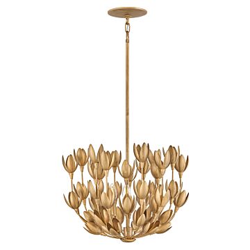 Burnished Gold LED Pendant from the Flora Collection