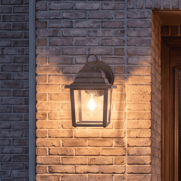 Rustic Bronze Outdoor Wall Lantern