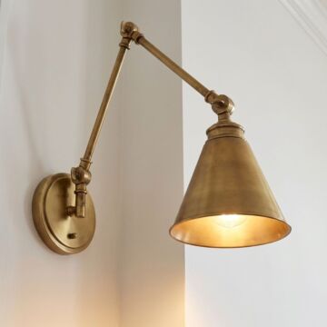 Luxury Morland Wall Sconce in Warm Brass