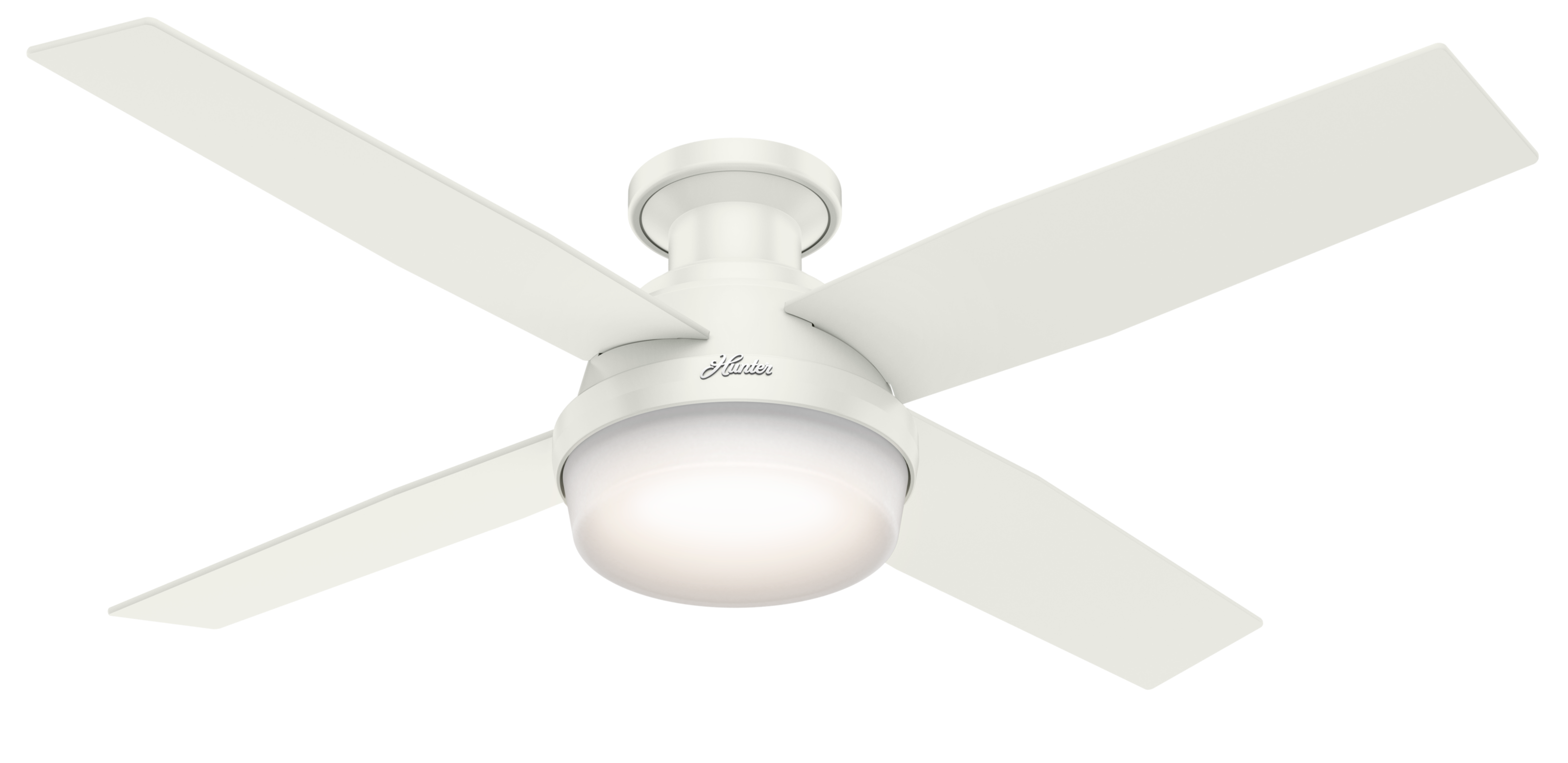 Ideal For Low Ceilings Bright Brass 52 Hunter Low Profile