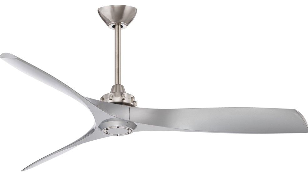 Minka Aire Aviation 60 Ceiling Fan In Brushed Nickel With Silver Blades